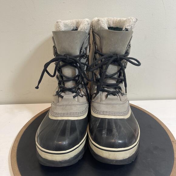 Sorel Caribou Boots Womens Size 9 Waterproof Winter Snow Faux Fur Lined - Picture 3 of 10